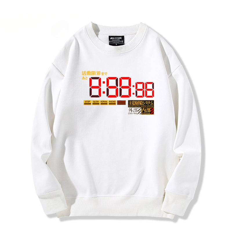 Unisex Anime EVA Crew Neck Sweatshirt