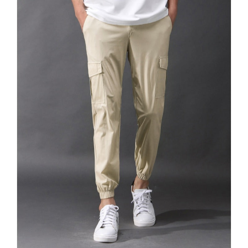 Men's Summer Silk Fabric Casual Pants