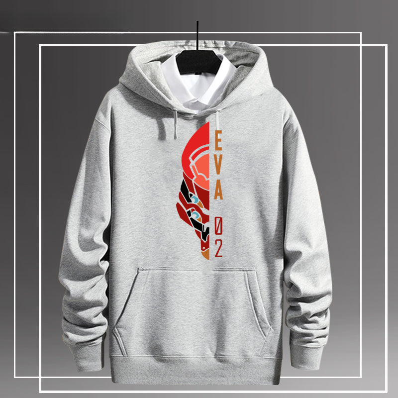 EVA-01 02 Print Men's Pullover Hoodie