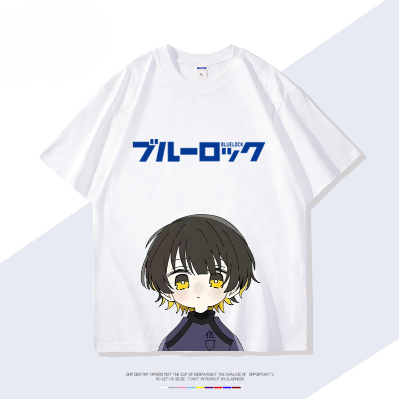 Anime Figure Print Short-sleeved T-shirt