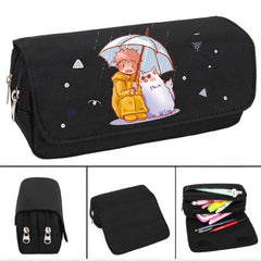 Anime Double Layer Pencil Case Stationery