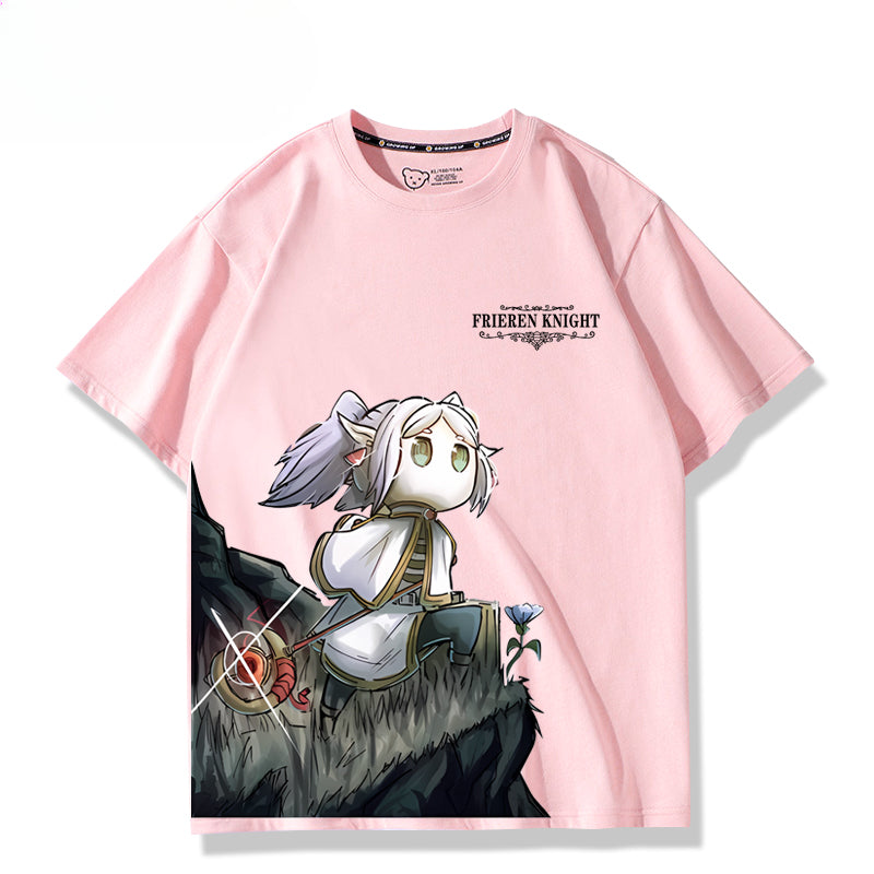 Unisex Anime Pattern Print Short-sleeved T-shirt