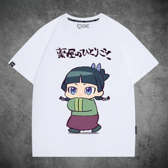 Girl's Anime Pattern Short Sleeve T-Shirt