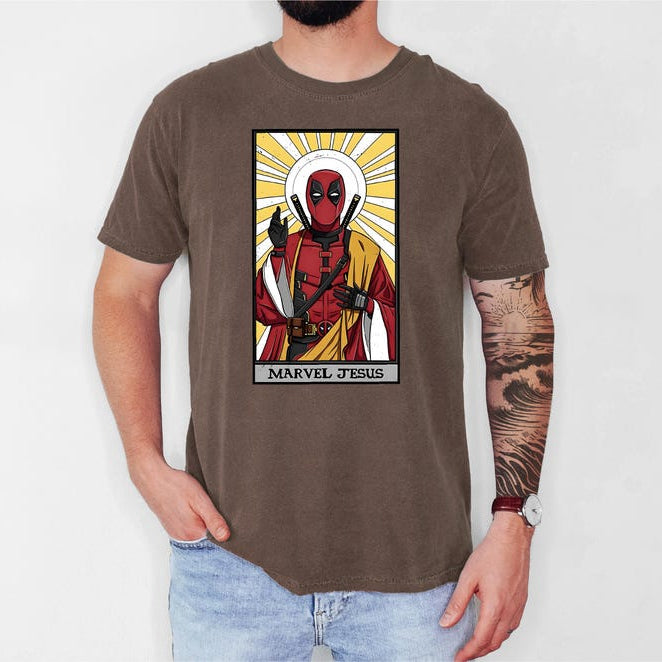 Deadpool Jesus Graphic Funny T-Shirt