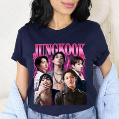 Vintage Jungkook Graphic Crewneck T-Shirt