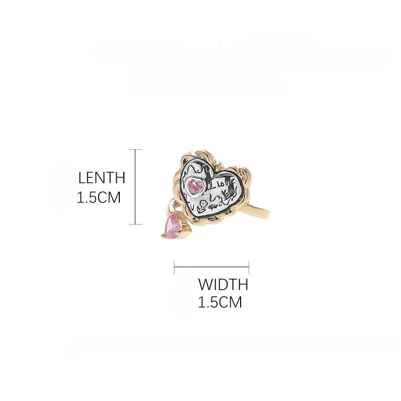 Retro Zircon Game Cos Ring