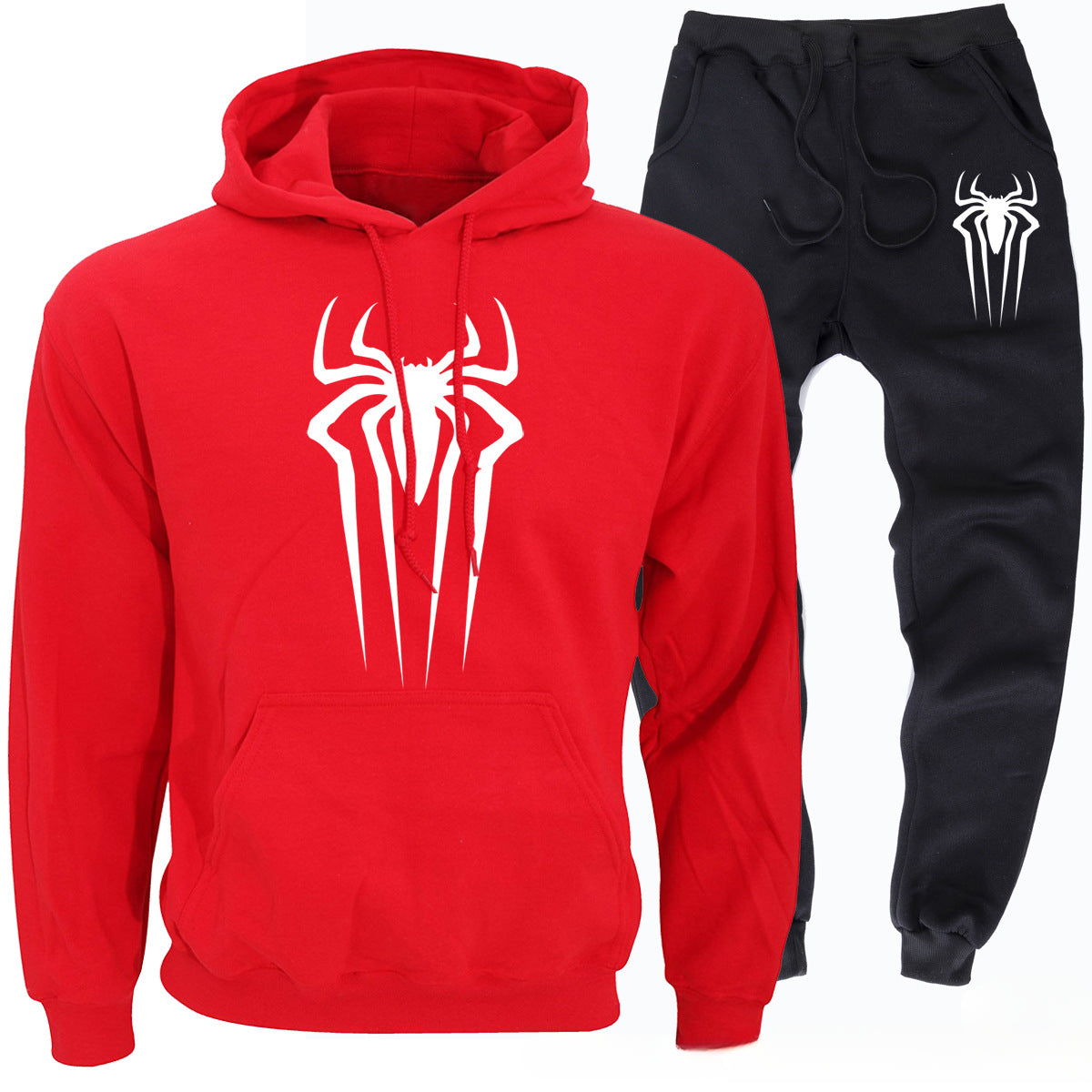 Casual Men's Spider Hoodie and Pants Co-ords Sportswear