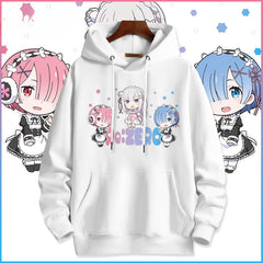 Women's Anime Rem Printed Hoodie