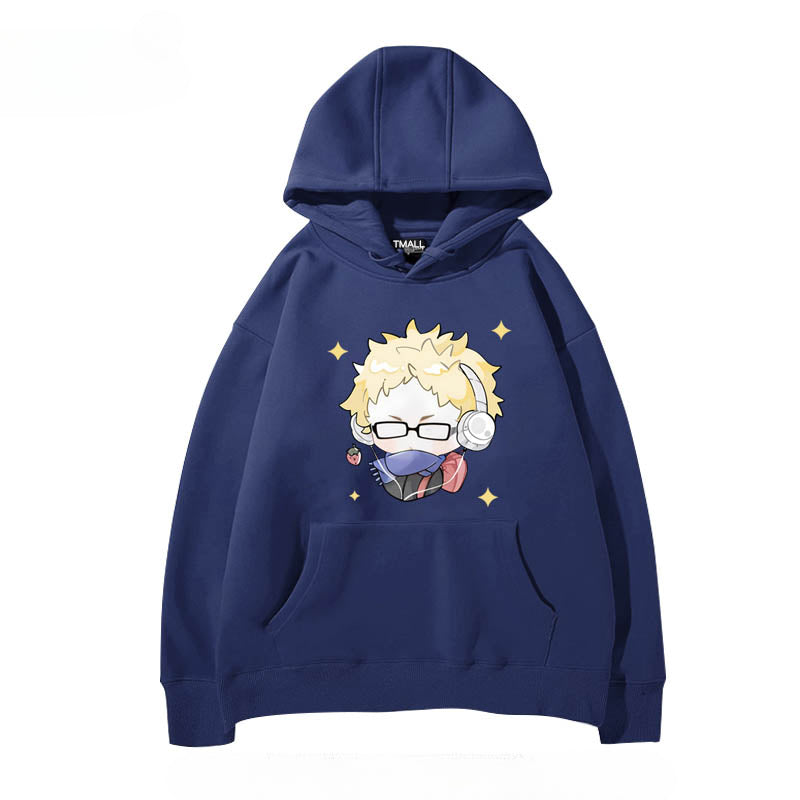 Women's Anime Pattern Print Casual Hoodie