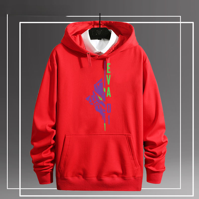 EVA-01 02 Print Men's Pullover Hoodie