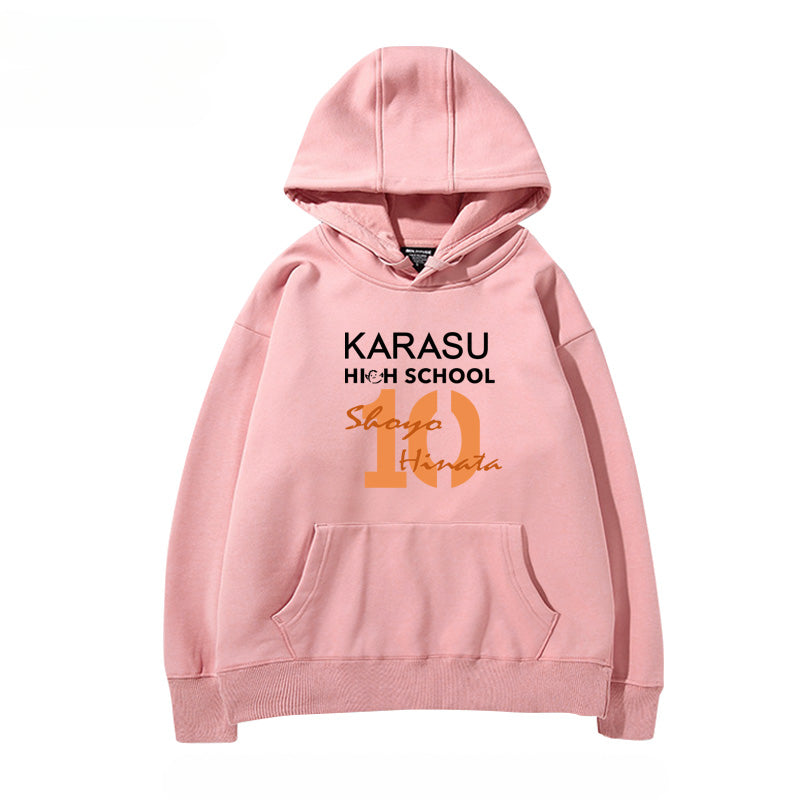 Unisex Anime Letter Cos Loose Hoodie