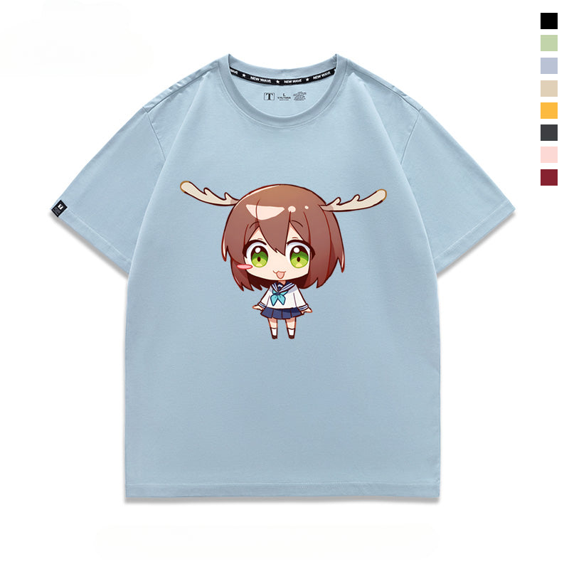 Unisex Anime Cos Short-sleeved T-shirt