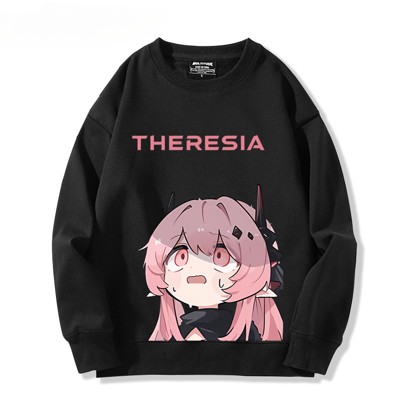 Casual Cute Game Theresia Print Sweatshirt