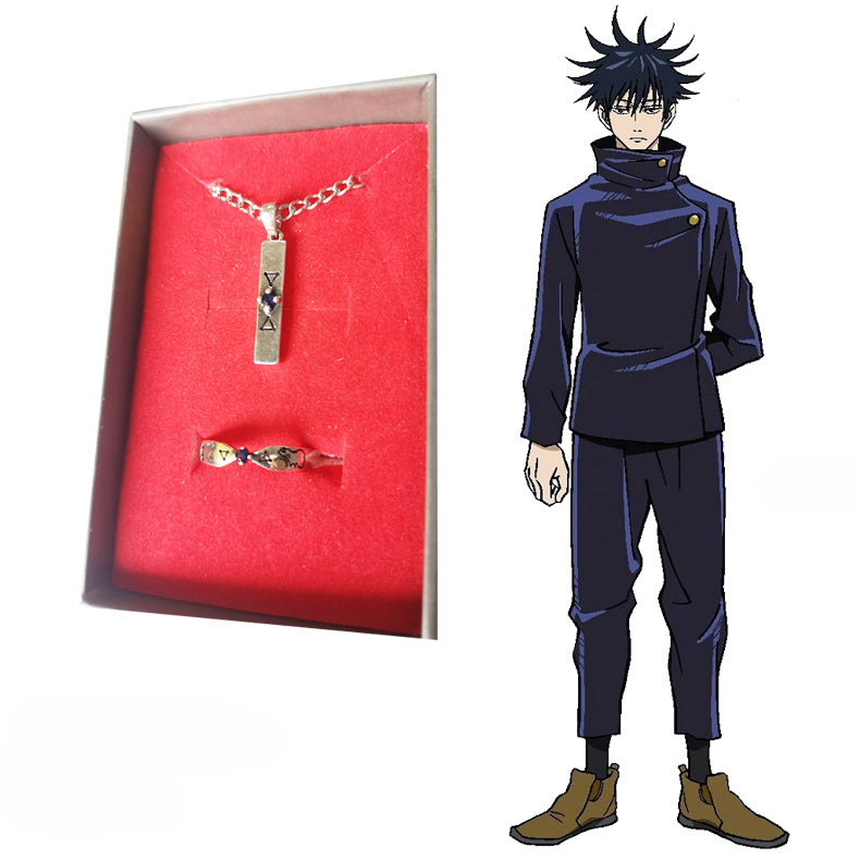 Anime Ring Necklace Jewelry Box Set