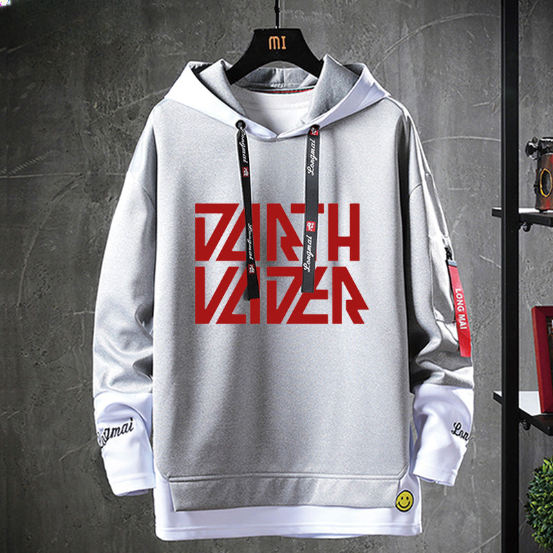 Unisex Darth Vader Print Pullover Hoodie