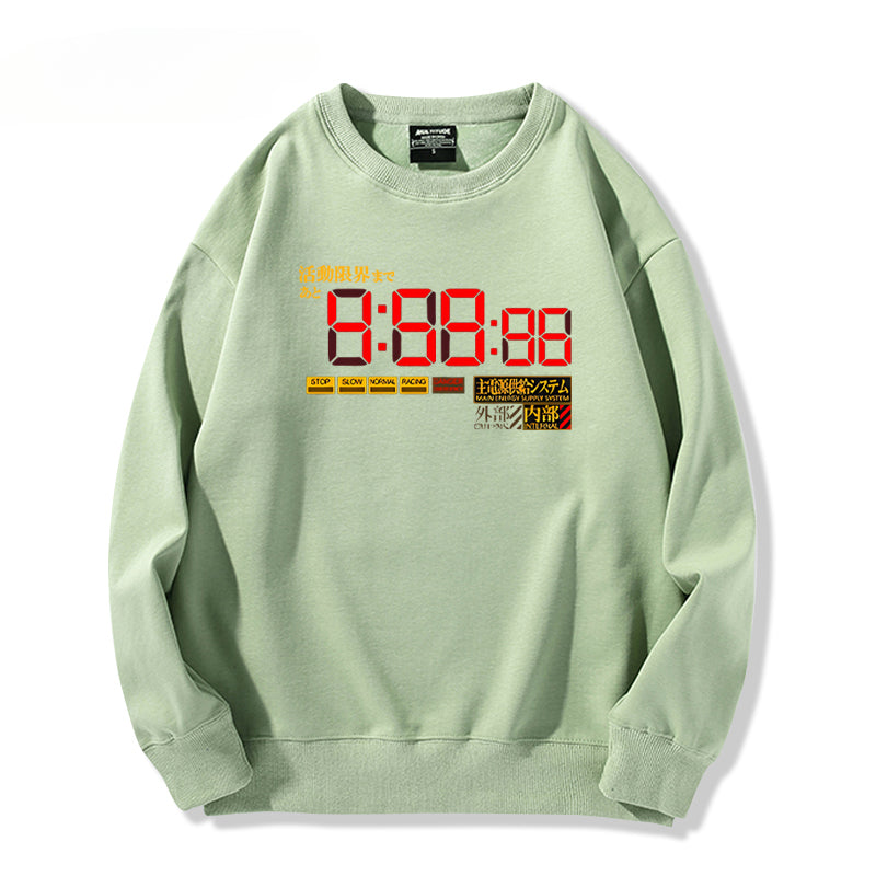 Unisex Anime EVA Crew Neck Sweatshirt