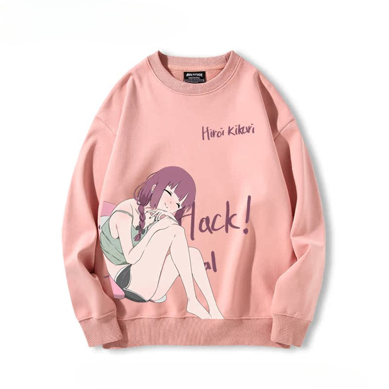 Women's Anime Crew Neck Sweatshirt