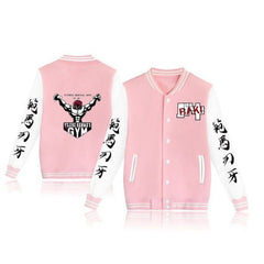 Unisex Casual Baki Gym Print Baseball Jacket