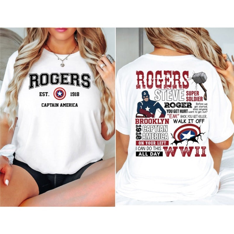 Rogers Captain America Short Sleeve T-Shirt