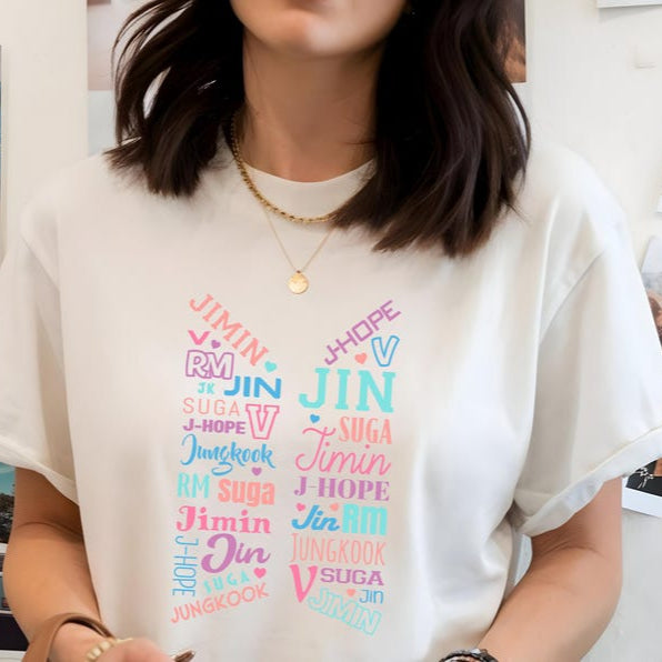 Bangtan Logo Printed Kpop T-Shirt