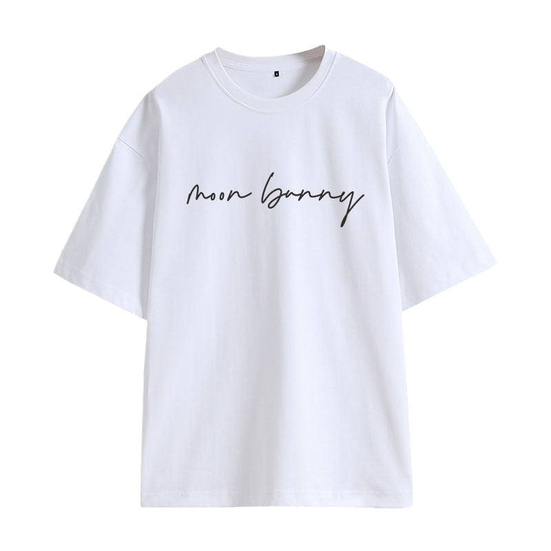 Felix Round Neck Letter Printed Short-sleeved T-shirt