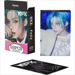 60pcs SKZ Rock Star Album Felix PhotoCards with 32pcs Stickers