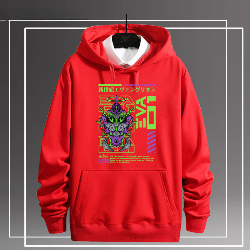 Casual EVA Graphic Loose Hoodie