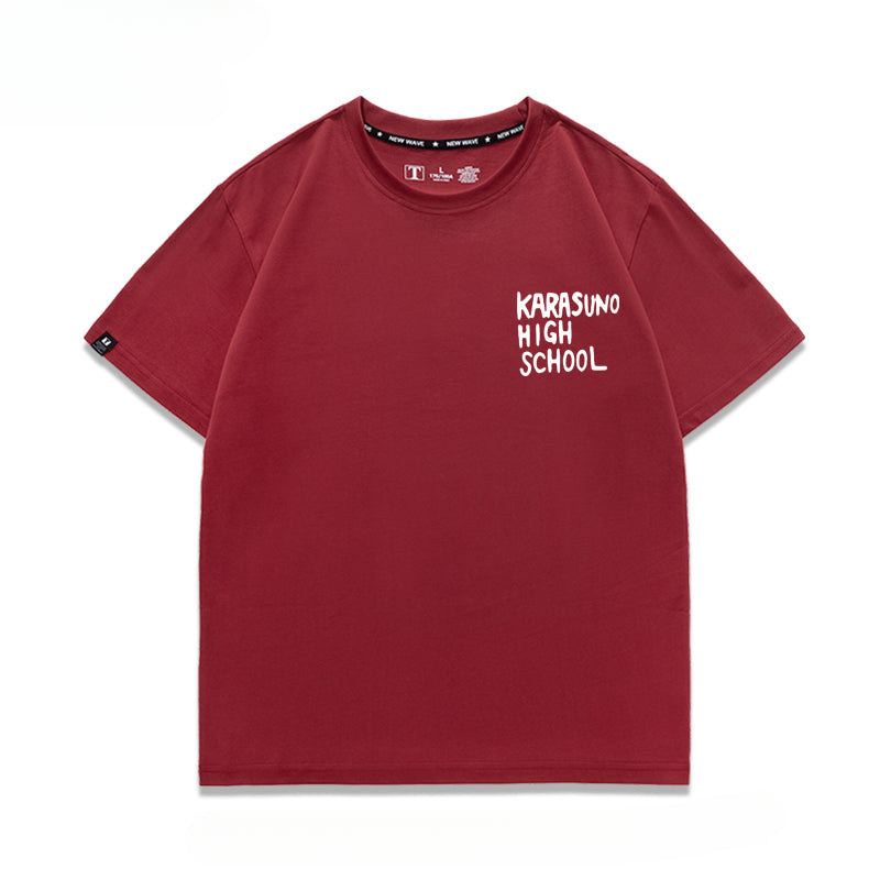Karasuno High Letter Short-sleeved T-shirt