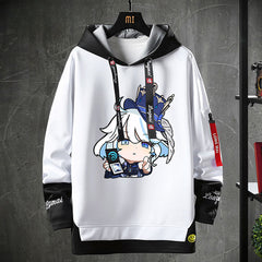 Unisex Game Furina Fake Two-piece Hoodie