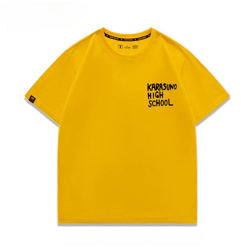 Karasuno High Letter Short-sleeved T-shirt