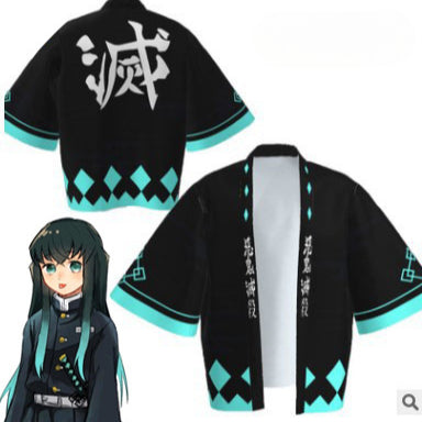 Casual Anime Tanjiro Cosplay Cloak Pajamas