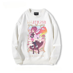 Cute Girls' Anime Crew Neck Sweatshirt