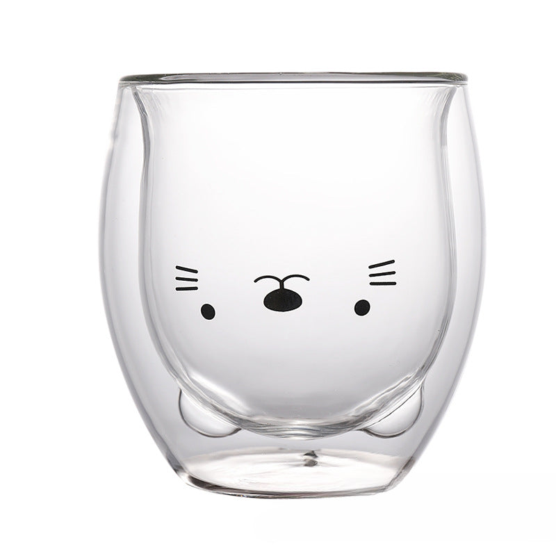 Creative Double Layer Bear Cup