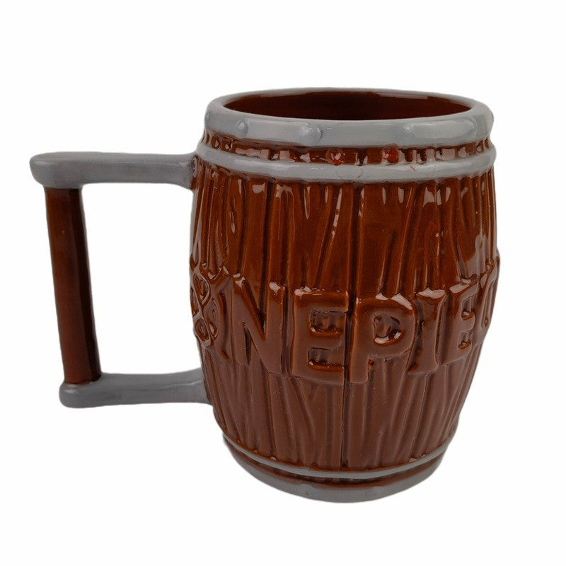 Anime Straw Hat Jolly Roger Barrel Ceramic Coffee Tea 3D Mug