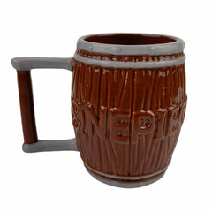 Anime Straw Hat Jolly Roger Barrel Ceramic Coffee Tea 3D Mug