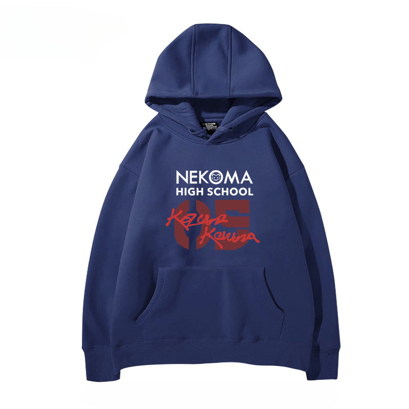 Unisex Anime Letter Cos Loose Hoodie