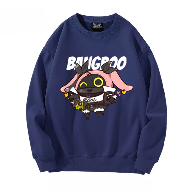 Cute Game Graphic Crew Neck Sweatshirt