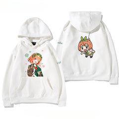 Women's Anime Nakano Print Loose Hoodie
