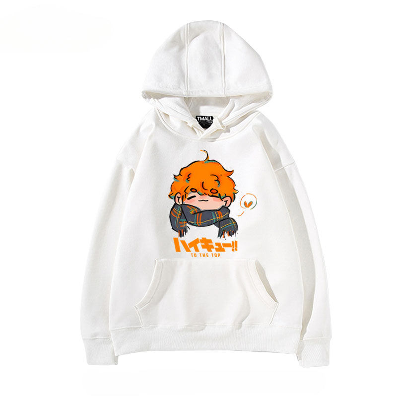 Unisex Anime Hinata Printed Pullover Hoodie