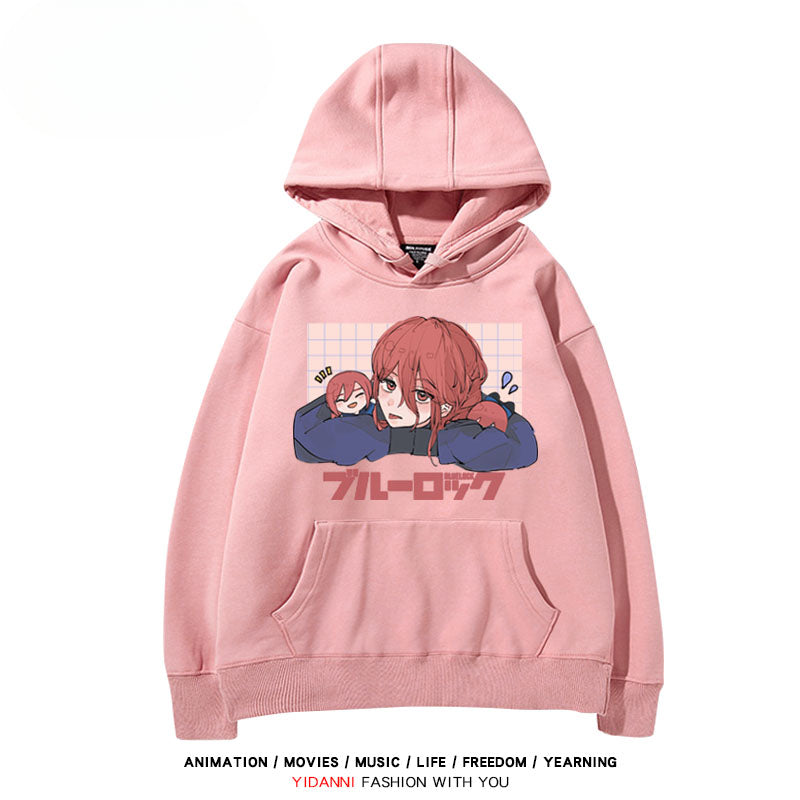 Men's and Women's Anime Printed Loose Hoodie