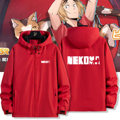 Chic Nekoma Anime Zipper Thin Jacket