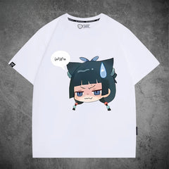 Casual Anime Pattern Cotton Short Sleeve T-Shirt