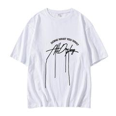 Versatile Letter Printed Half-sleeved T-shirt