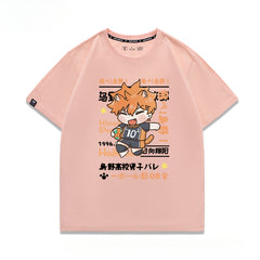 Hinata Cos Cotton Loose Short-sleeved T-shirt
