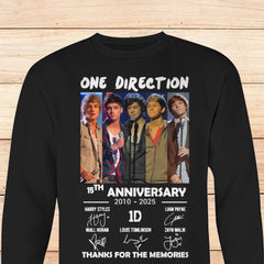 Unisex 1D 15th Anniversary Thanks for The Memories Sweatshirt