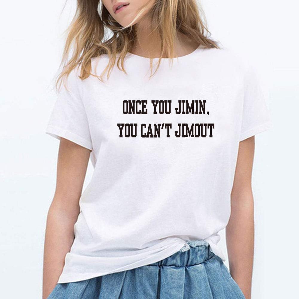 Once You Jimin You Can't Jimout Round Neck T-Shirt
