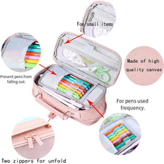 SKZ Dual Zipper Pencil Case Storage Pouch