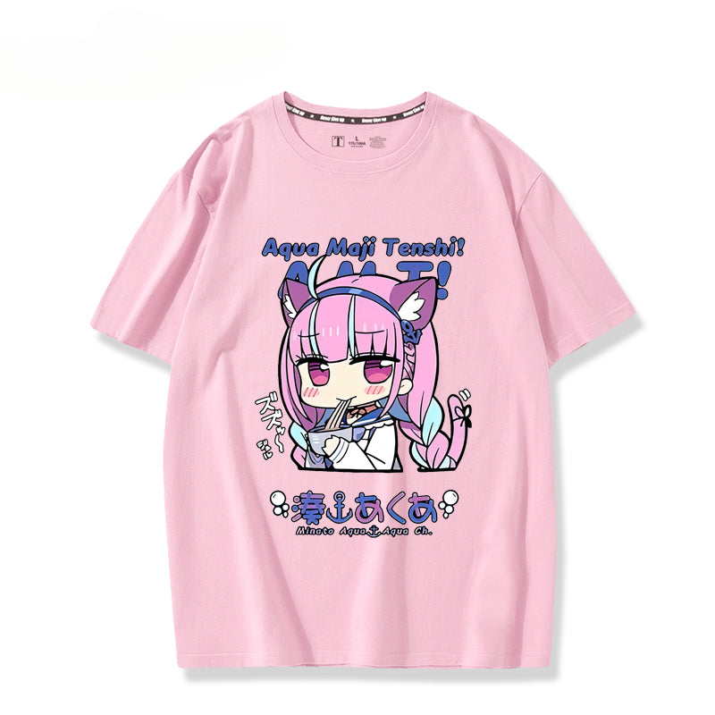Unisex Vtuber Anime Short-sleeved T-shirt