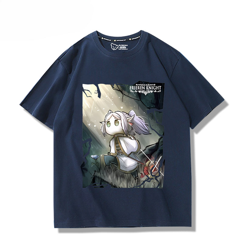 Unisex Anime Pattern Print Short-sleeved T-shirt