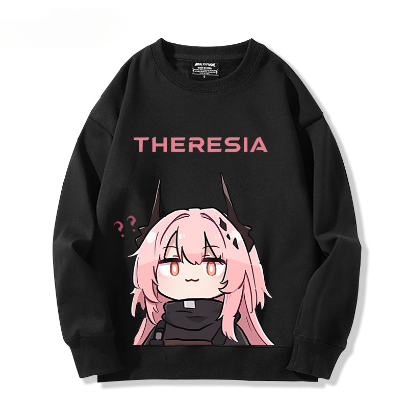 Casual Cute Game Theresia Print Sweatshirt
